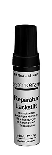 SYSTEMCERAM Reparatur Lackstift NERO für KeraDomo Spülen / Ausbesserungsstift von Systemceram