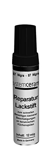 SYSTEMCERAM Reparatur Lackstift NIGRA für KeraDomo Spülen / Ausbesserungsstift von Systemceram