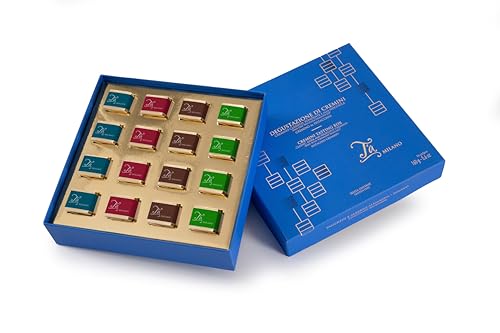 Degustationspaket mit 16 Handgemachte Cremini-Pralinen, Handwerkliche Schoko aus Italien, 160g von T'a Milano