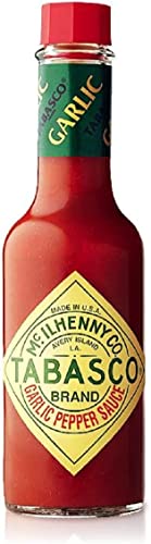 TABASCO Garlic Sauce – 150 ml Flasche – Milde Chili Sauce mit Knoblauch und Cayenne-Pfeffer – Ideal für Pizza, Pasta, Marinaden und würzige Gerichte von TABASCO