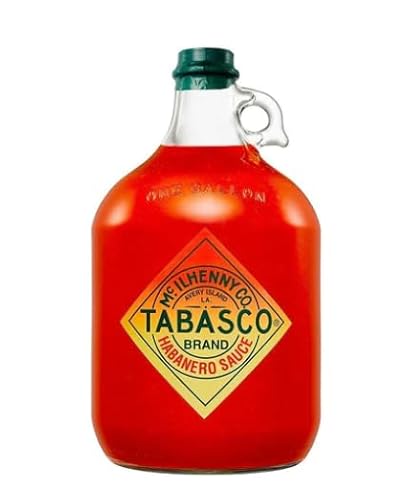 Tabasco Sauce / 3.780 ml (Gallone) / Größte im Handel erhältliche Flasche/Wertvolle Verpackung/Mehr als 25-mal größer/Perfekt für Catering und als Geschenk (Habanero) von TABASCO