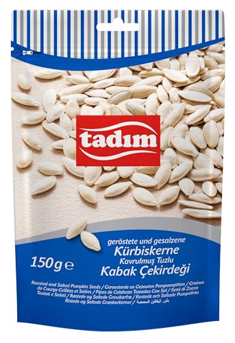 TADIM Kürbiskerne | Geröstet und gesalzen | 10 Packungen in einem Karton (10 x 150 g) von TADIM