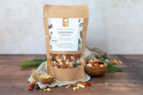 GeNUSS-Mix Kunterbunt – Bio Edelnussmix mit Sauerkirschen & Pinienkernen | Roh, Einzigartig, Premium-Zutaten! von TAIGA NATURKOST