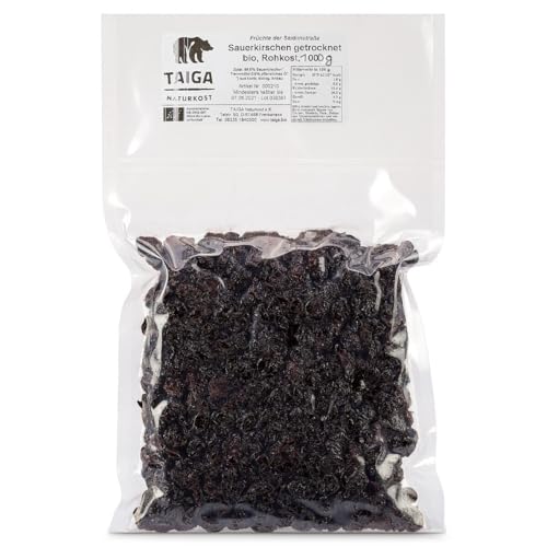 Taiga Naturkost Bio Sauerkirschen entsteint – 1000g – naturbelassen, ungesüßt, Premium-Qualität von TAIGA NATURKOST