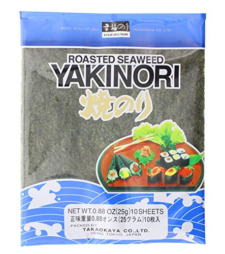 TAKAOKAYA YAKINORI Seetang Getrocknet und Geröstet Standard 25g von Takaokaya