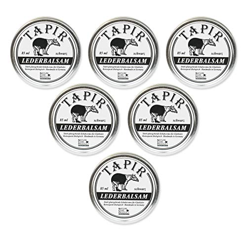 TAPIR - Lederbalsam schwarz in Weißblechdose - 85 ml - 6er Pack von TAPIR