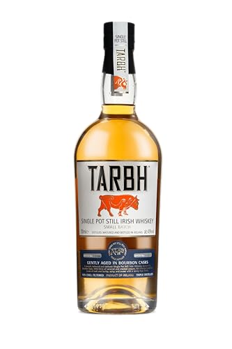 Tarbh Single Pot Still Irish Whiskey 700ml I Triple Distilled Whiskey I Würzig, süßer Irischer Whiskey im Bourbon-Fass gereift I 43% von TARBH