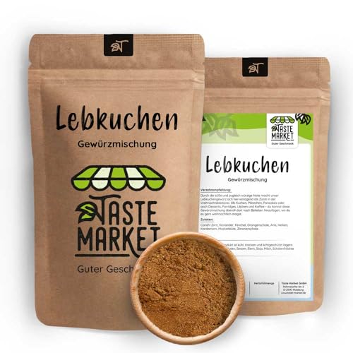 10 kg Lebkuchengewürz – Gewürzmischung – Lebkuchengewürz – Weihnachtsgewürz zum Backen – Spekulatiusgewürz von TASTE MARKET Guter Geschmack