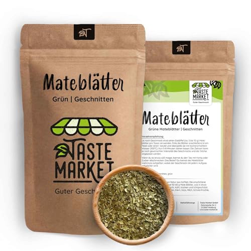 10 kg Mateblätter grün | geschnitten | Yerba Mate-Tee | Mate-Tee lose | koffeinhaltiger Tee von TASTE MARKET Guter Geschmack