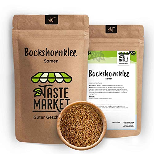 10 x 1 kg Bockshornklee Samen | Bockshornkleesamen | Bockshorn Tee|Gewürz | Pulver | Fenugreek Powder | Saat | Bockshornkleesaat 10 kg von TASTE MARKET Guter Geschmack