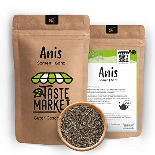 100 g Anis ganz | Anissamen | Anistee | Gewürz | Tee | ganzer Anis | Anis Samen | Taste Market von TASTE MARKET Guter Geschmack