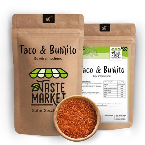 2 kg Taco und Burrito Gewürz - Gewürzmischung - mexikanischer Street-Food-Klassiker - Taco Gewürz - Taste Market von TASTE MARKET Guter Geschmack