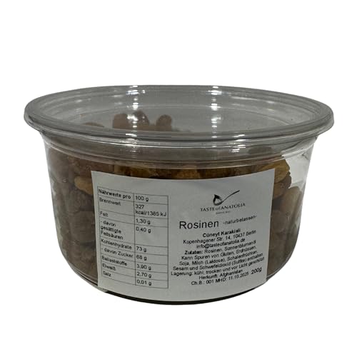 TASTE of ANATOLIA Rosinen - naturbelassen, 200g (Kuru üzüm) von TASTE of ANATOLIA