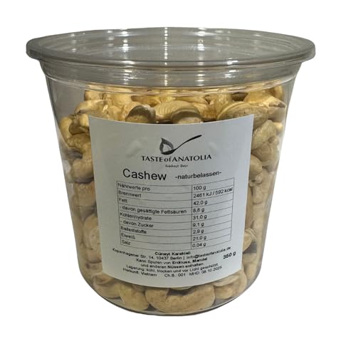 TASTE of ANATOLIA: Cashew-naturbelasen, 350 g (Kaju Fistik) von TASTE of ANATOLIA