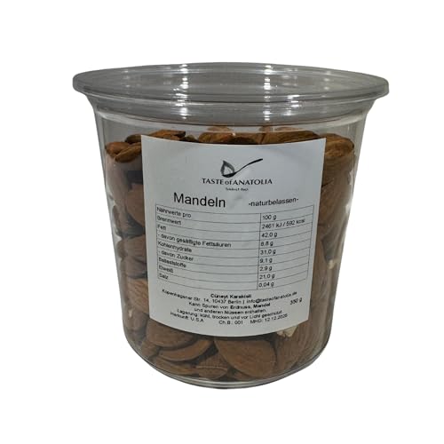 TASTE of ANATOLIA: Mandeln-naturbelassen, 350 g (Badem) von TASTE of ANATOLIA