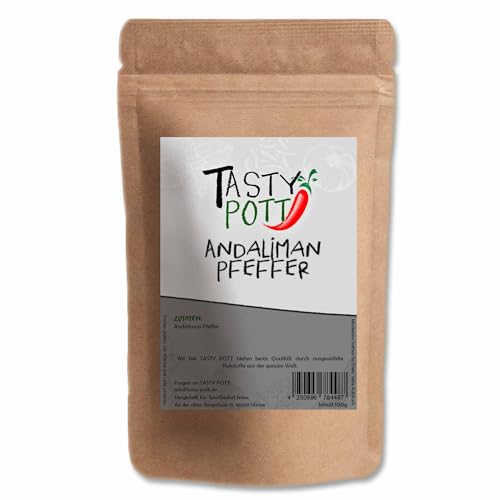 Tasty Pott Andaliman Pfeffer | Nachfüllbeutel Dose | Kochen & Würzen | Nachfüllpackung | würziges Aroma | Gerichte verfeinern 10g von TASTY POTT