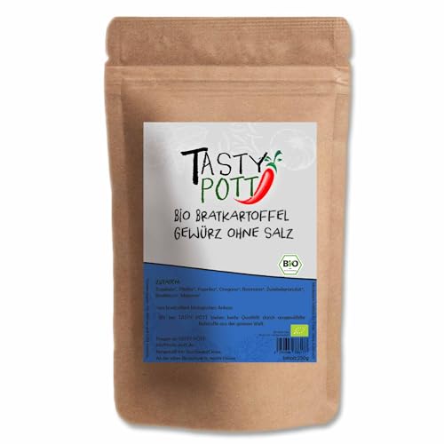 Tasty Pott Bio Bratkartoffelgewürz ohne Salz 1000g | Kochen & Würzen | Kartoffeln potatoes | Geschmack würzig würzen | aromatisch natürliche Zutaten | Nachfüllpackung Vorteilspackung von TASTY POTT