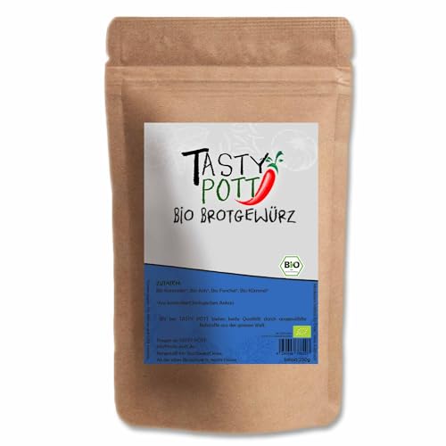 Tasty Pott Bio Brotgewürz 1000 Gramm | Brot würzen | Kochen & Backen | Würzen & verfeinern | Bioprodukt Bioqualität | Vorteilspackung Nachfüllpackung von TASTY POTT