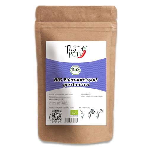 Tasty Pott Bio Eberrautekraut I Veganes Produkt I Teekräuter I Eberraute I Für aromatischen Tee Aufgüsse und Tinkturen I Im Beutel 100g von TASTY POTT