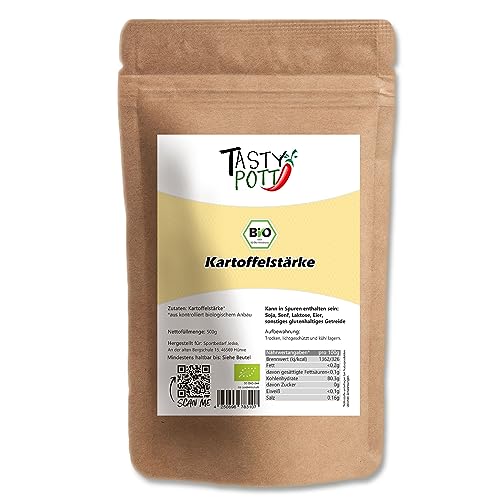 Tasty Pott Bio Kartoffelstärke | Verdickungsmittel Glutenfrei | Backen Kochen | Vegetarisch Vegan | Kartoffelprodukt Nachhaltigkeit | natürlicher Geschmack (1000g) von TASTY POTT