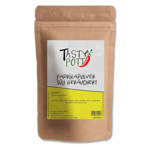 Tasty Pott Paprika edelsüß gemahlen | Paprikapulver | gemahlenes Pulver | Roter Paprika gemahlen | Mild paprika Pulver | Aromatisch 30g von TASTY POTT