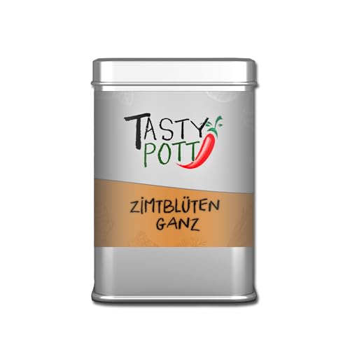 Tasty Pott Zimtblüten getrocknet I Gewürz I Zimtgewürz I Für Tee Gin Bowlen Glühwein I Zum Kochen und Backen I Vegan I Verschiedene Größen 70g von TASTY POTT