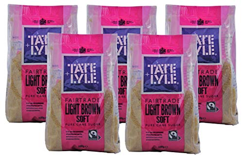 Tate & Lyle Fairtrade Light Brown Sugar (5 x 500g) von TATE + LYLE PIC