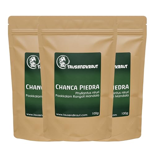 Chanca piedra - aus kontrolliert biologischen Anbau im Amazonas - Premium Tausendkraut Qualität - Labor geprüft - 3 x 100g von TAUSENDKRAUT FÜR MEHR LEBENSQUALITÄT!