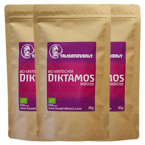 Premium Diktamos/Diptam Bergtee aus kontrolliert biologischem Anbau auf Kreta (150g) von TAUSENDKRAUT FÜR MEHR LEBENSQUALITÄT!