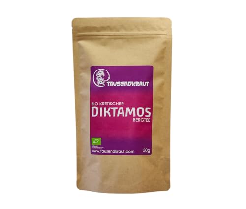 Premium Diktamos/Diptam Bergtee aus kontrolliert biologischem Anbau auf Kreta (50g) von TAUSENDKRAUT FÜR MEHR LEBENSQUALITÄT!