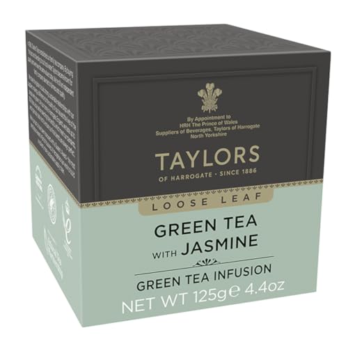 Taylor's of Harrogate Green Tea with Jasmine Leaf Tea 125 g, 2er Pack (2x 125 g) von Taylor'S Of Harrogate