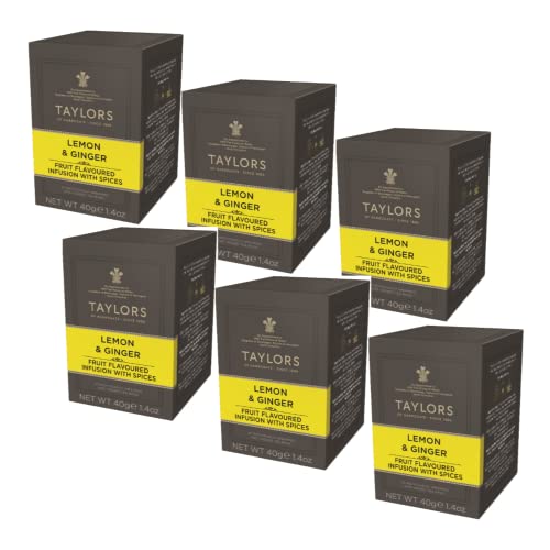 Taylors von Harrogate | Natürlich koffeinfreier Zitronen-Ingwer-Aufguss - 6 x 20 Teebeutel (240 Gr) von TAYLORS OF HARROGATE