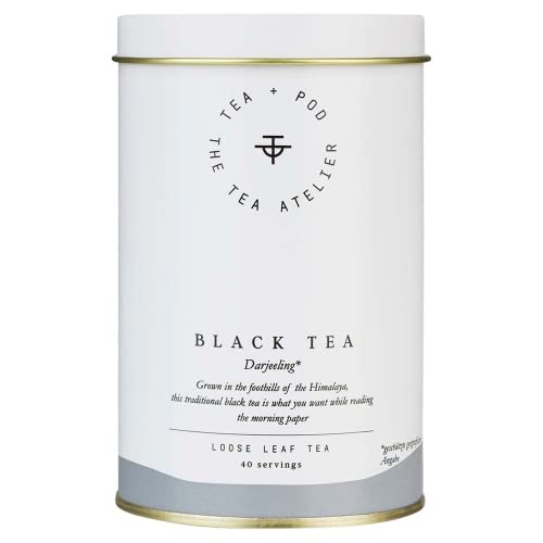 No.01 BLACK TEA - Darjeeling - Indien - BIO - PLASTIKFREI - HANDGEPFLÜCKT - FTGFOP - hochwertiger Schwarztee in Metalldose 80 g | by Teapod Atelier von TEA + POD THE TEA ATELIER