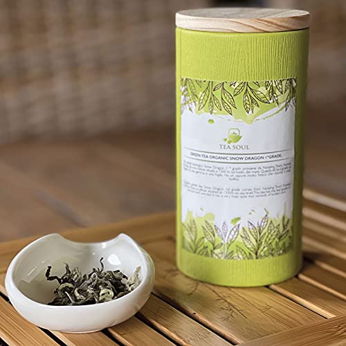 TEASOULTea Soul • Snow Dragon Erstklassiger Bio-Grüntee • Erstklassiger chinesischer Tee • Erstklassige Ernte • Packung mit 250 g • TEA SOUL von TEA SOUL