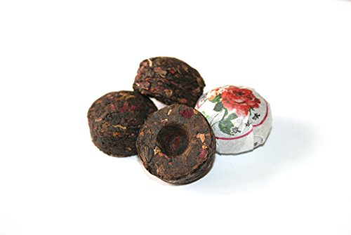 Tea Soul • Puer-Shu-Tee (gekocht) mit Mini-Tuocha-Rose von TEA SOUL