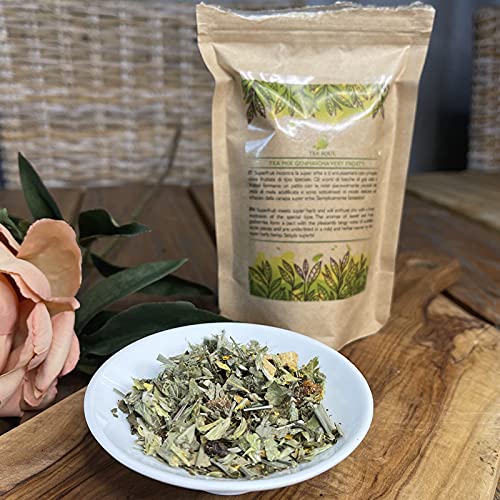 Tea Soul • Tea Soul Genmaicha Sehr frostige Grünteemischung • Mit Manukahonig und Tonkabohne • Hochwertiger Kräutertee, 50 Gramm von TEA SOUL