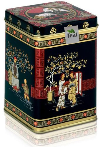 CHINA MAO FENG - grüner Tee - in einer Black Jap Dose eckig (Teedose) - 77x77x100mm (75g) von TEAF