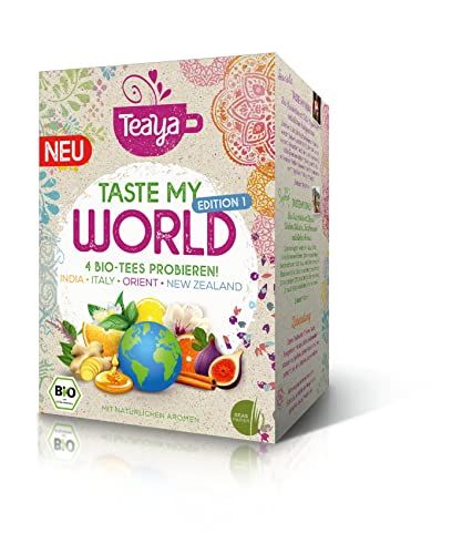 Teaya Taste my World Probierpack BIO, 5er Pack (5x 16 Filterbeutel) von TEAYA