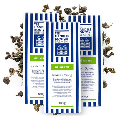 Hochwertiger, loser Oolong-Tee 3 x 100 g | Edler, grüner Oolongtee lose in bester Qualität und verschiedenen Geschmacksrichtungen | Oolong Tee lose | TEE HANDELSKONTOR BREMEN von TEE HANDELSKONTOR BREMEN