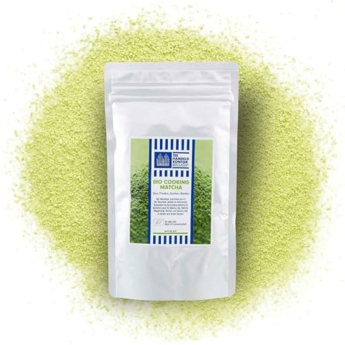 Hochwertiger Bio Cooking Matcha | original Japan-Matcha aus besten Schattenteegärten | Bio Matcha zum Kochen und Backen 100 g | Zeremonie-Matcha | TEE HANDELSKONTOR BREMEN von TEE HANDELSKONTOR BREMEN