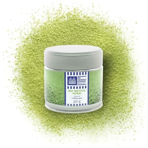 Hochwertiger Bio Matcha Horai | Premium Matcha Pulver 30 g | japanische Teezeremonie | Schattentee | TEE HANDELSKONTOR BREMEN von TEE HANDELSKONTOR BREMEN