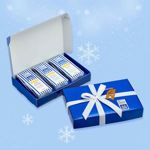 TEE HANDELSKONTOR BREMEN Wintertee Set Winterliebe | 3er Set mit je 100 g Rooibos Wintertag®, Winterfahrt® & Kräuter mit Ingwer | Loser Tee im edlen Geschenkpaket von TEE HANDELSKONTOR BREMEN