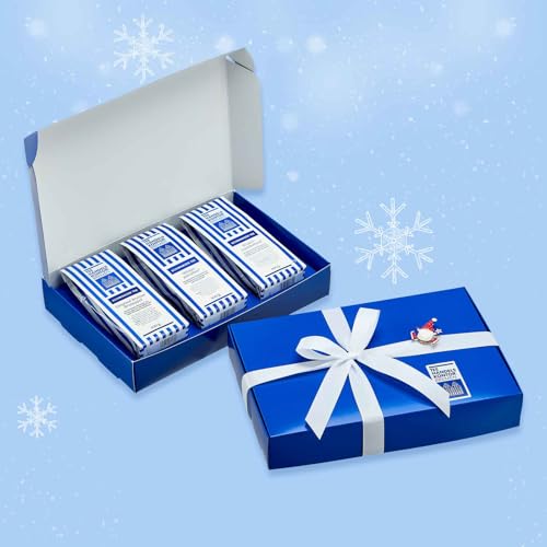 TEE HANDELSKONTOR BREMEN Wintertee Set Winterträume | 3er Set mit je 100 g Original Bremer Bratapfel, Winterparadies® & Winterwunderland | loser Tee im edlen Geschenkpaket von TEE HANDELSKONTOR BREMEN