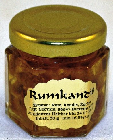 Rumkandis 50 g im Glas 5 Stück Vorratspack Tee-Meyer von TEE MEYER