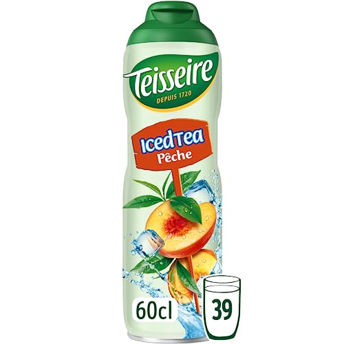 Teisseire Sirup mit Eistee-Pfirsich-Geschmack für Erfrischungsgetränke, Cocktails, Flasche 60 cl von Teisseire