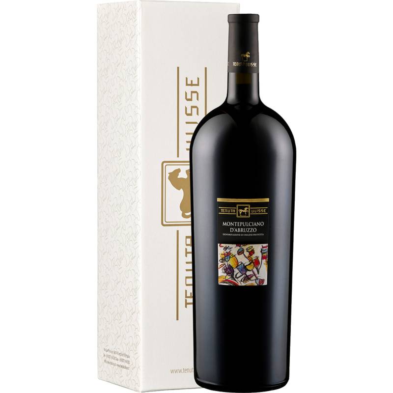 Ulisse Montepulciano d'Abruzzo, Montepulciano d'Abruzzo DOC, Magnum, Abruzzen, 2021, Rotwein von TENUTA ULISSE Società agricola a R.L. ,   IT 66014 Crecchio (CH)