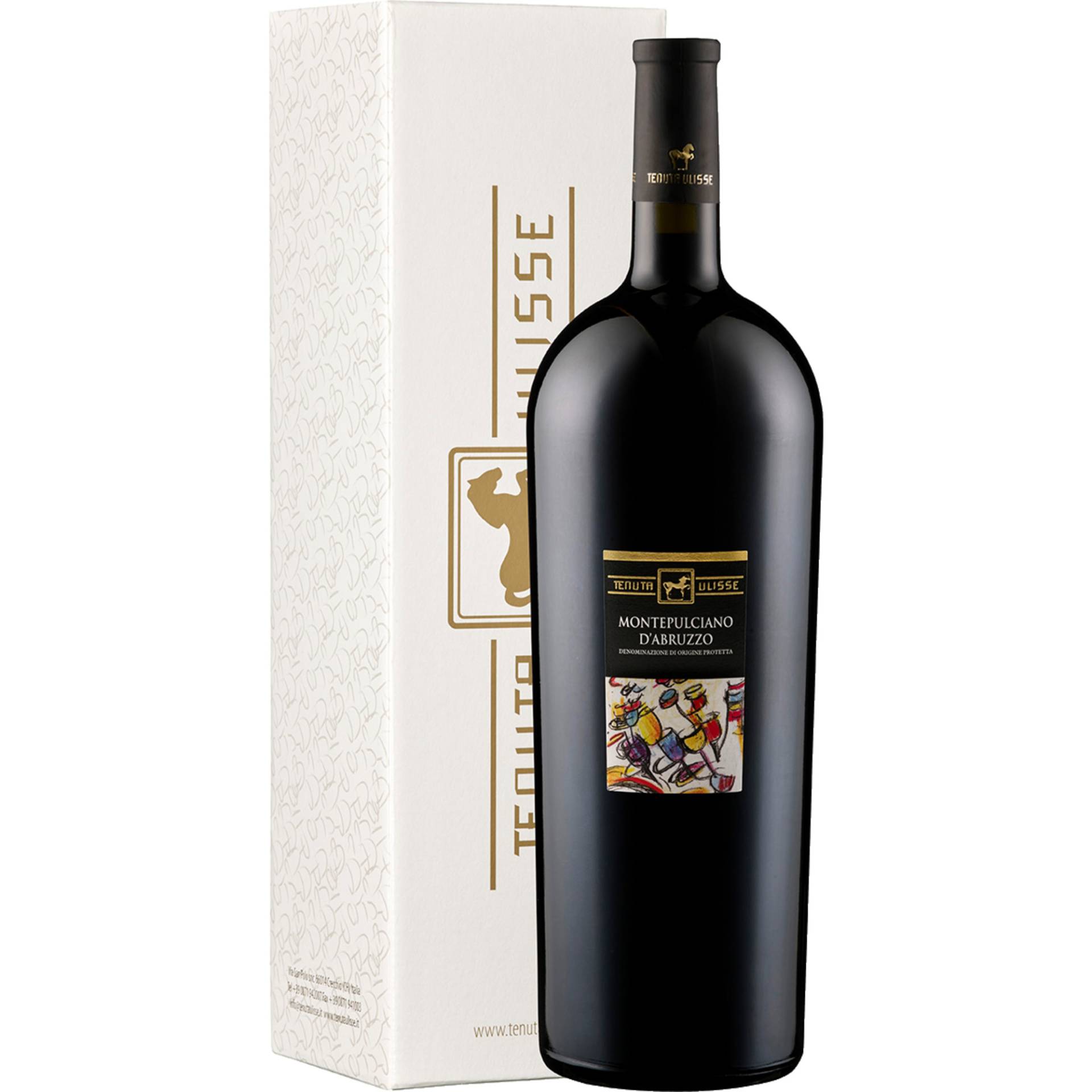 Ulisse Montepulciano d'Abruzzo, Montepulciano d'Abruzzo DOC, Magnum, Abruzzen, 2022, Rotwein von TENUTA ULISSE Società agricola a R.L. ,   IT 66014 Crecchio (CH)