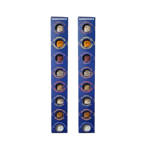 TERRAMAR MALLORCA - 2 x Sal Marina Gourmet Meersalz BLAUE EDITION, Salz Geschenke aus Mallorca, das ideale Gewürze Geschenkset Salzset (2x200g) von TERRAMAR MALLORCA