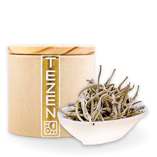 Silver Needle | Ernte 2024 | Weißer Bio Tee aus Yunnan, China | Hochwertiger chinesischer Weißer Bio Tee | Yin Zhen Silver Needle Bio Tee (80g) von TEZEN