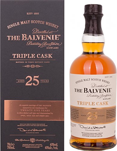 Balvenie 25 Years Old Triple Cask mit Geschenkverpackung (1 x 0.7 l) von THE BALVENIE